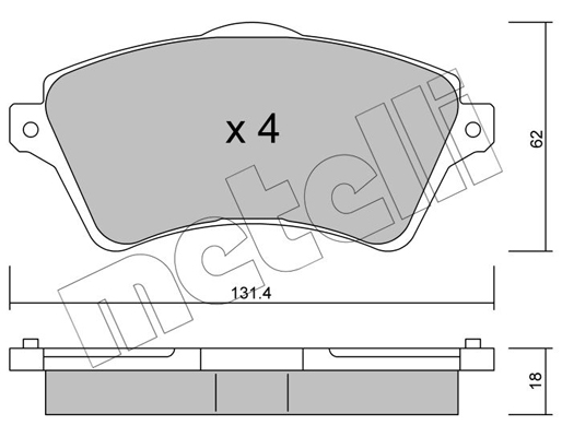 Remblokset Metelli 22-0349-0