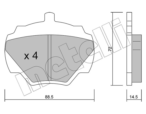 Remblokset Metelli 22-0353-0