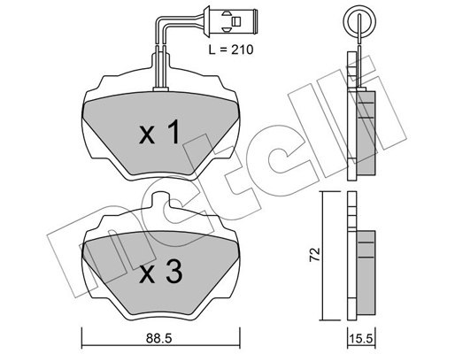 Remblokset Metelli 22-0353-1