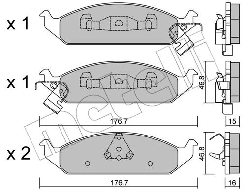 Remblokset Metelli 22-0355-0