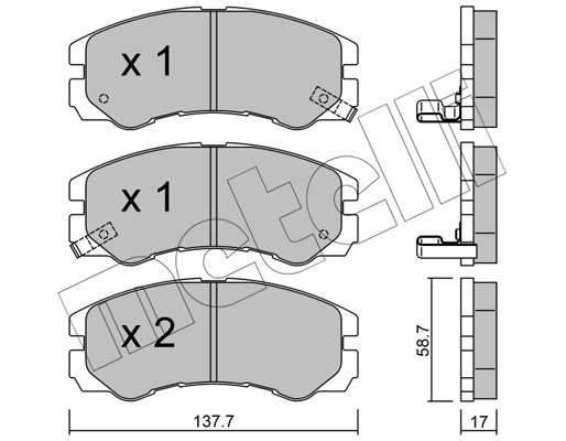 Remblokset Metelli 22-0357-0