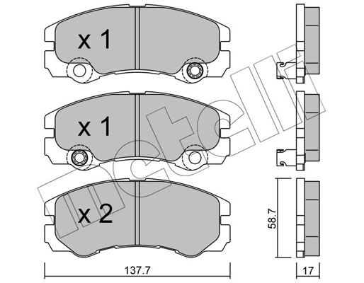 Remblokset Metelli 22-0357-1