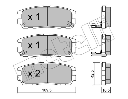 Remblokset Metelli 22-0358-0