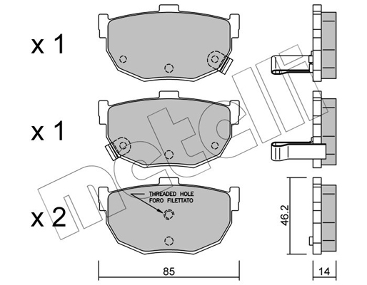 Remblokset Metelli 22-0362-1