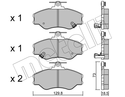 Remblokset Metelli 22-0366-0