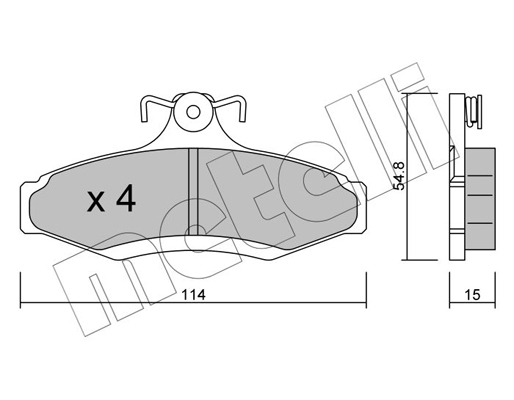 Remblokset Metelli 22-0369-0