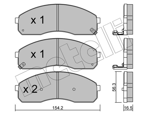 Remblokset Metelli 22-0374-0