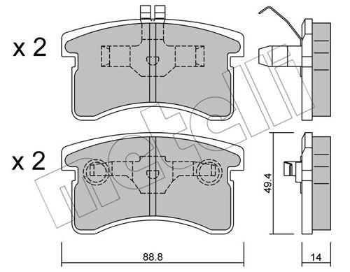 Remblokset Metelli 22-0378-0