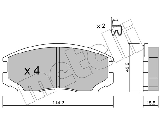 Remblokset Metelli 22-0382-0