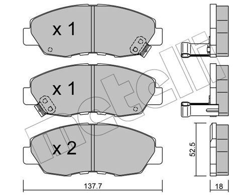 Remblokset Metelli 22-0384-0