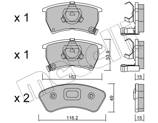 Remblokset Metelli 22-0386-0