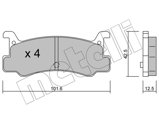 Remblokset Metelli 22-0389-0