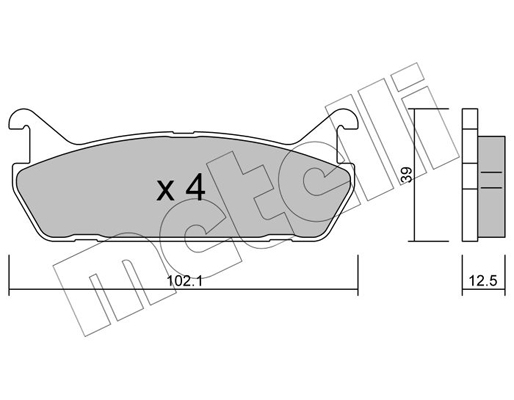 Remblokset Metelli 22-0390-0