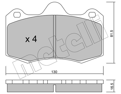 Remblokset Metelli 22-0392-0