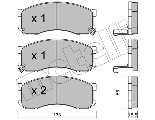 Remblokset Metelli 22-0394-0