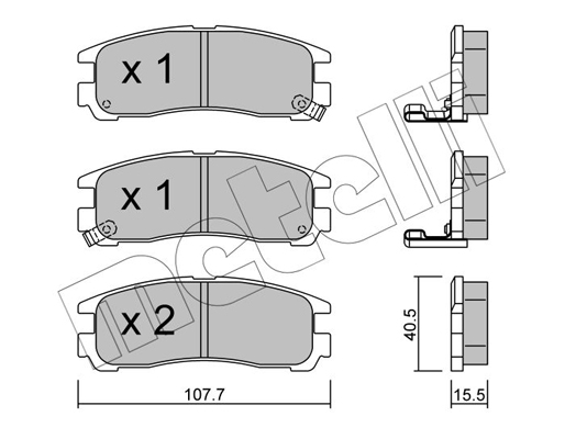 Remblokset Metelli 22-0398-0