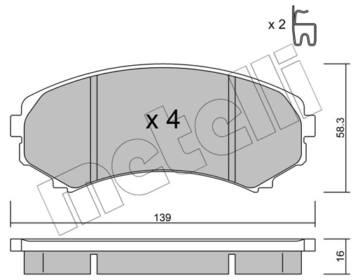 Remblokset Metelli 22-0399-0