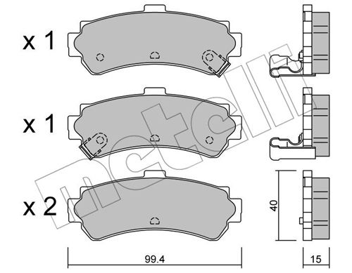 Remblokset Metelli 22-0403-0