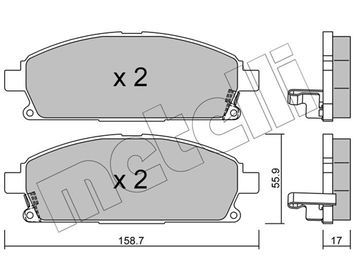 Remblokset Metelli 22-0406-1