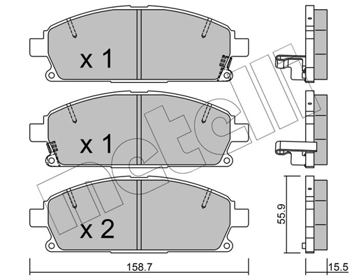 Remblokset Metelli 22-0406-2