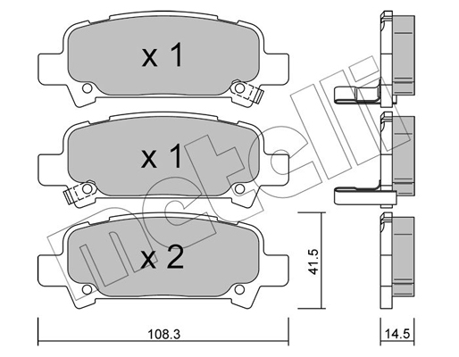 Remblokset Metelli 22-0414-0