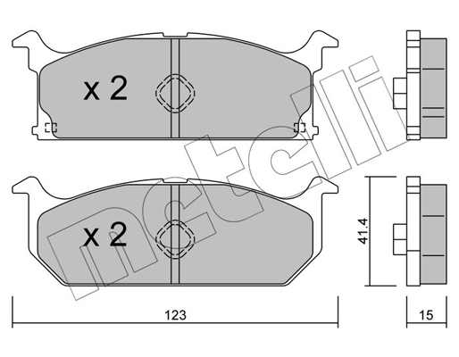 Remblokset Metelli 22-0416-0