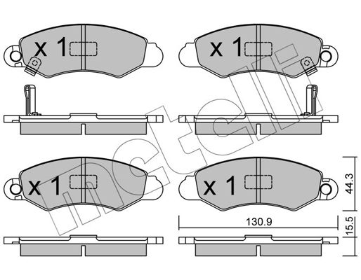 Remblokset Metelli 22-0418-0