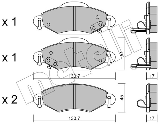 Remblokset Metelli 22-0421-0