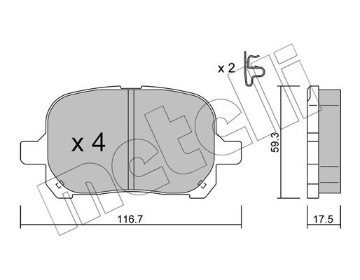 Remblokset Metelli 22-0429-0