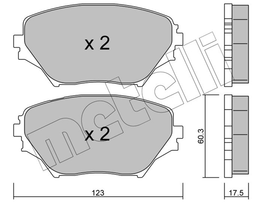 Remblokset Metelli 22-0430-0