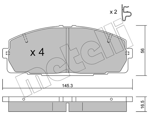 Remblokset Metelli 22-0434-0