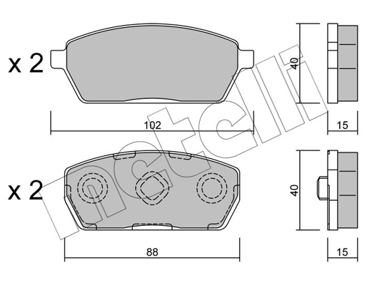 Remblokset Metelli 22-0438-0