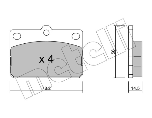 Remblokset Metelli 22-0440-0