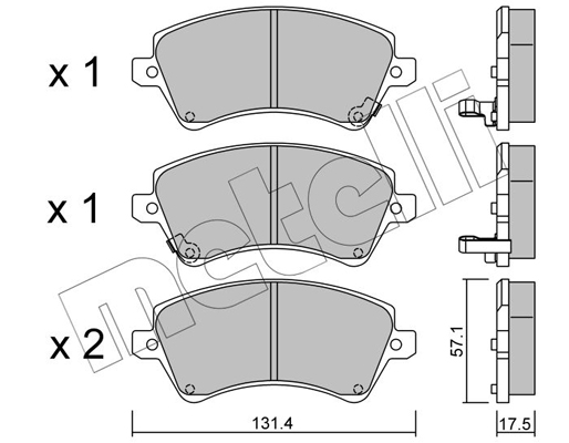 Remblokset Metelli 22-0446-0