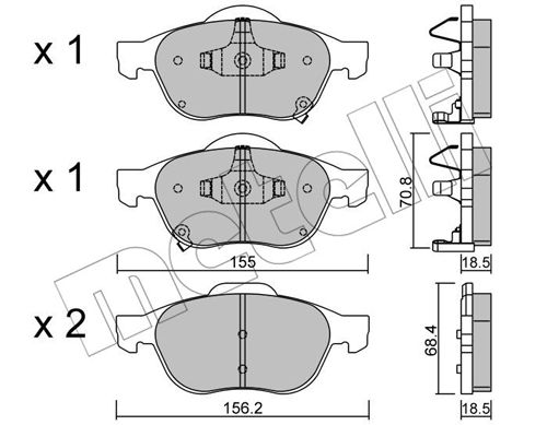 Remblokset Metelli 22-0448-0