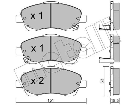 Remblokset Metelli 22-0450-0