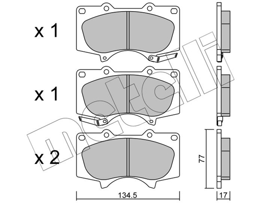 Remblokset Metelli 22-0454-0