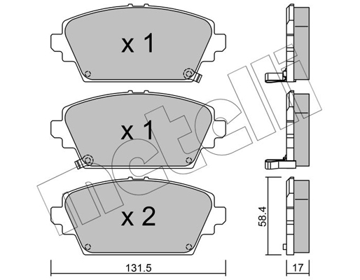 Remblokset Metelli 22-0464-1