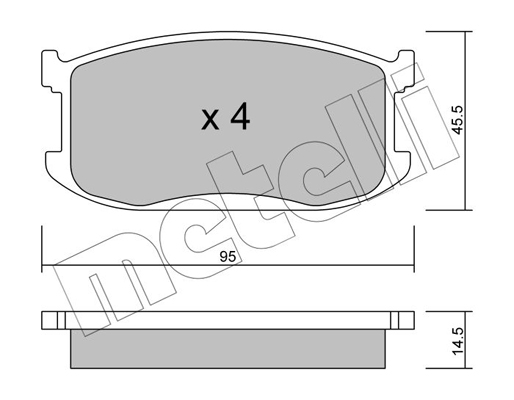 Remblokset Metelli 22-0467-0