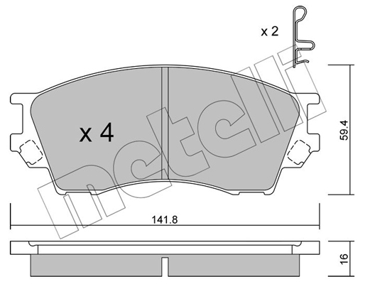 Remblokset Metelli 22-0473-0