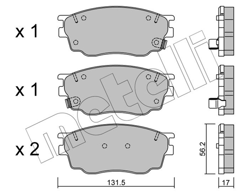 Remblokset Metelli 22-0475-0