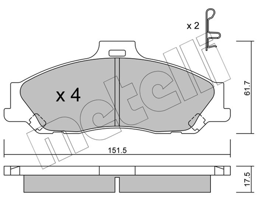 Remblokset Metelli 22-0479-0