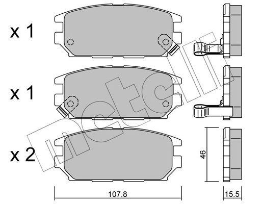 Remblokset Metelli 22-0483-0