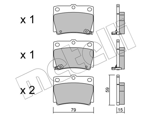 Remblokset Metelli 22-0484-0