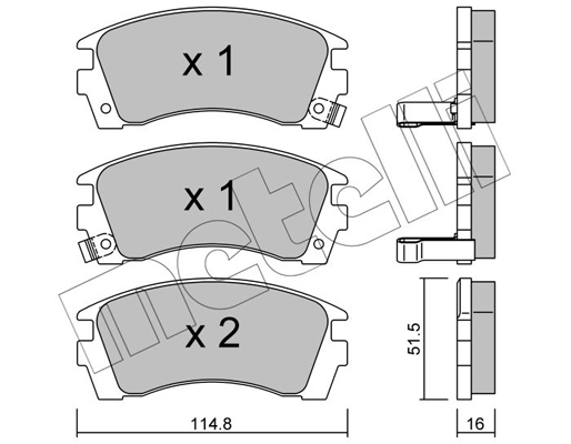 Remblokset Metelli 22-0487-0