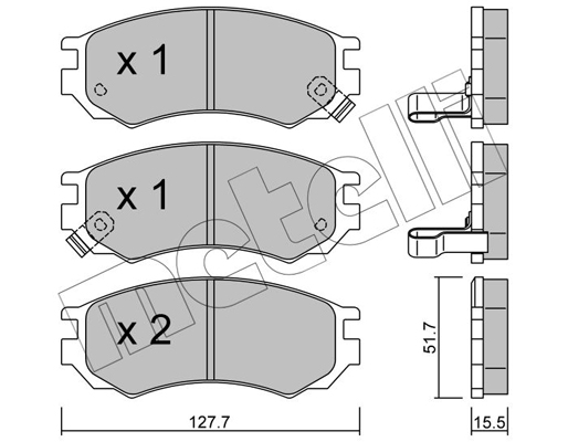 Remblokset Metelli 22-0488-0