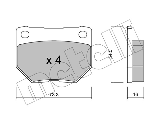 Remblokset Metelli 22-0494-0