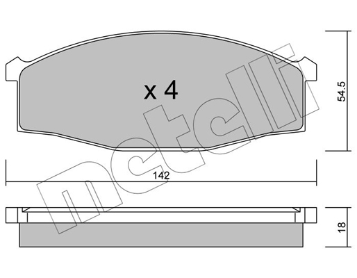 Remblokset Metelli 22-0497-0