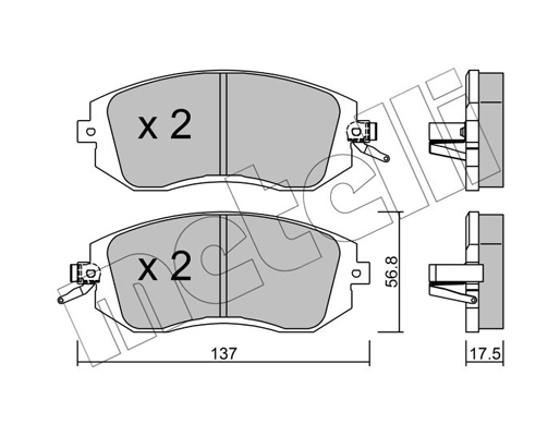 Remblokset Metelli 22-0500-1