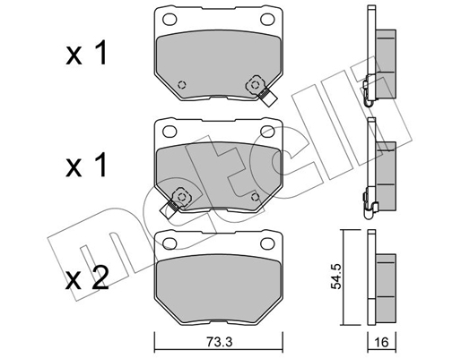 Remblokset Metelli 22-0501-0